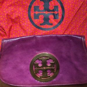 Tory Burch Reva Patent Leather Clutch